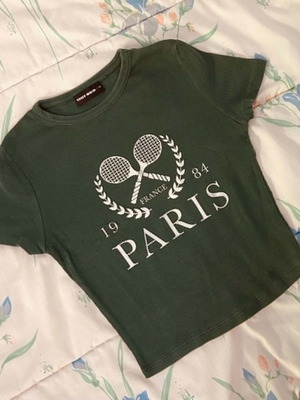 Tally Weill green short-sleeve summer t-shirt XS
