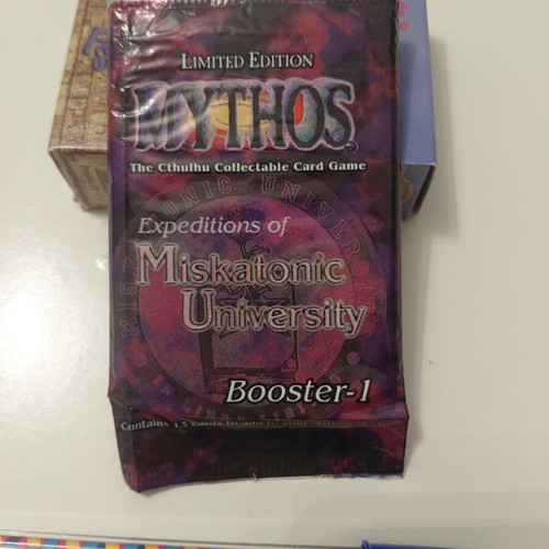 Mythos CCG Booster Pack Limited Edition Expeditions of Miskatonic University like new