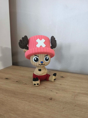 3D Printed Tony Tony Chopper Figure Knitted Crochet Style new