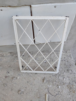 Protective Window Grilles used, set of 4, solid iron 5x15mm