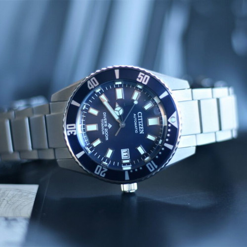 Citizen Fujitsubo Titanium watch new, blue dial