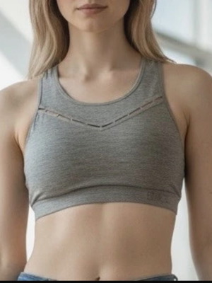 Blacc sports bra new, gray, size S