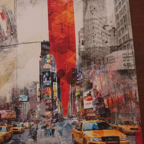 Canvas print New York collage style like new