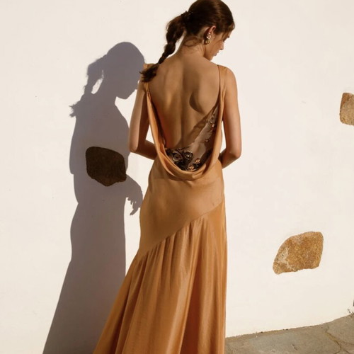 Nidodileda Rhea Maxi Dress like new, burnt orange, size M