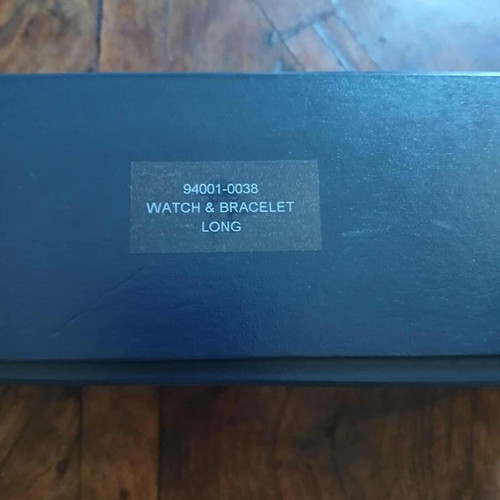 Chopard watch box like new, dark blue leather