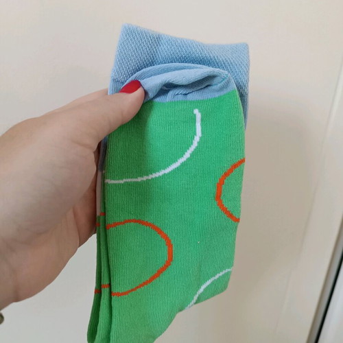 Unisex socks with duck design new, green and turquoise