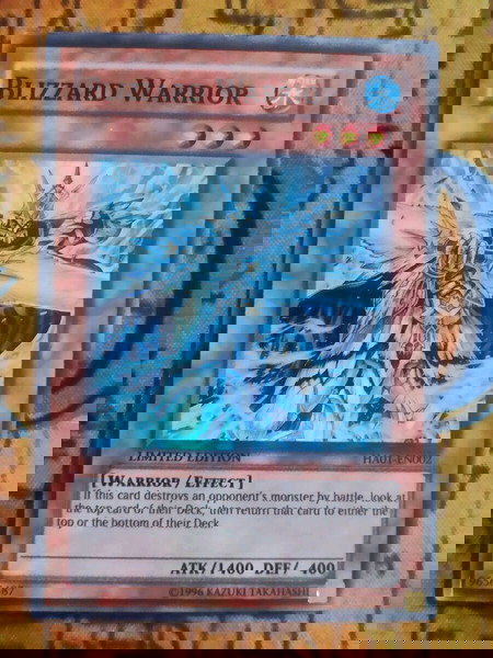 Blizzard Warrior (Super Rare, Yugioh)