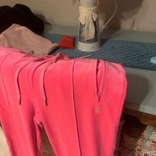 Juicy Couture velour tracksuit pink like new, size XL-XXL