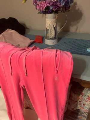Juicy Couture velour tracksuit pink like new, size XL-XXL