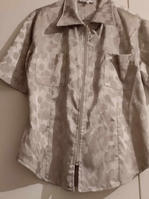 Vintage silver short-sleeve jacket size L used with gift earrings