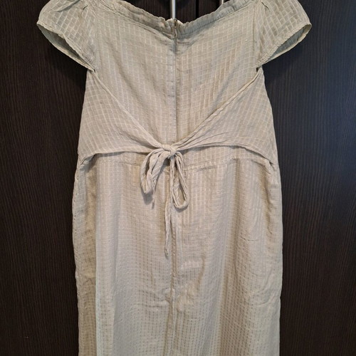 Helmi dress used, gray with reversible belt, size S