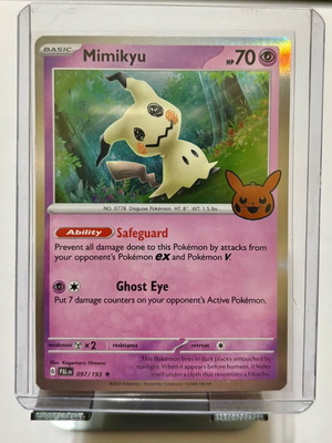 Mimikyu (BOO24 PAF 037) Pokemon card new, Trick or Trade 2024
