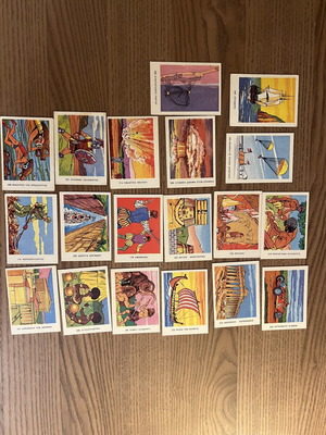 Melo stickers like new, set of 19 with flags and monuments