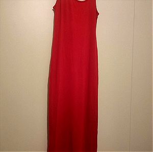 Celestino midi small κόκκινο μακό ελαστικό φόρεμα