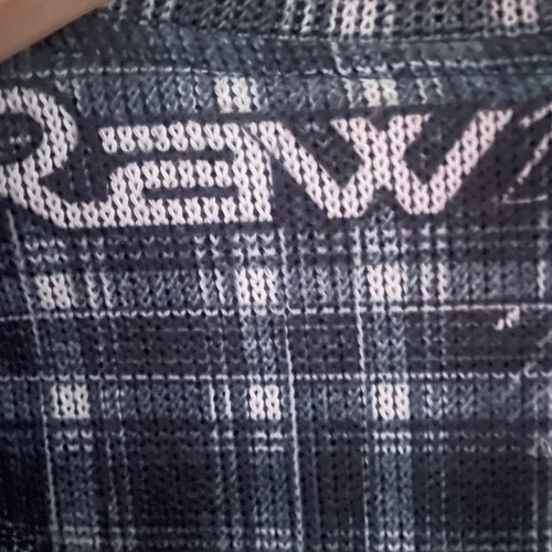 Raw Medium long cotton blazer with check pattern and rhinestones