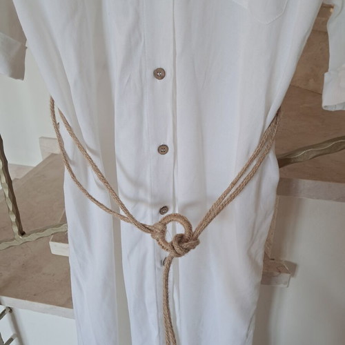White midi shirt dress, size XXL