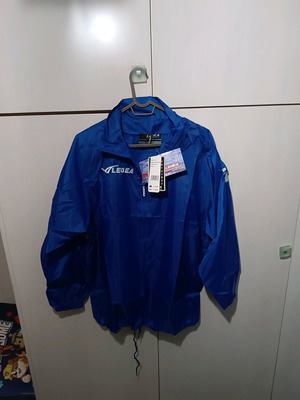 Legea Blue Windbreaker Jacket New, Size S
