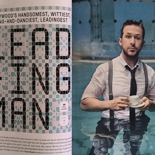 GQ Magazine January 2017 Ryan Gosling like new