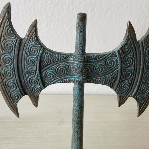 Bronze double axe replica handmade like new