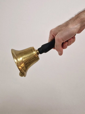 Bronze school and station bell new