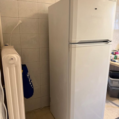 Liebherr white refrigerator
