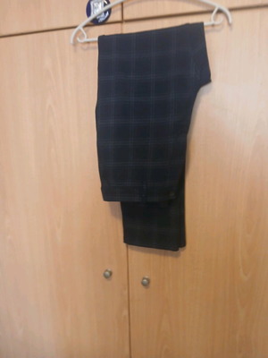 Παντελόνι γυναικείο Zara καρώ μπλε σαν καινούργιο