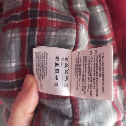 Prenatal children's coat used, red, size 98 cm
