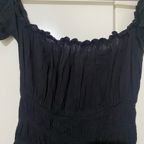 ASOS Black Off-the-Shoulder Maxi Dress like new, XS