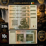 Ζιμπάμπουε 20 Billion Dollars χαρτονόμισμα καινούργιο, XF+