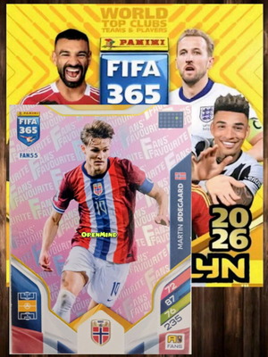 Κάρτα Odegaard Pink Fans Favourite No55 FIFA 365 2026 Adrenalyn XL καινούργια