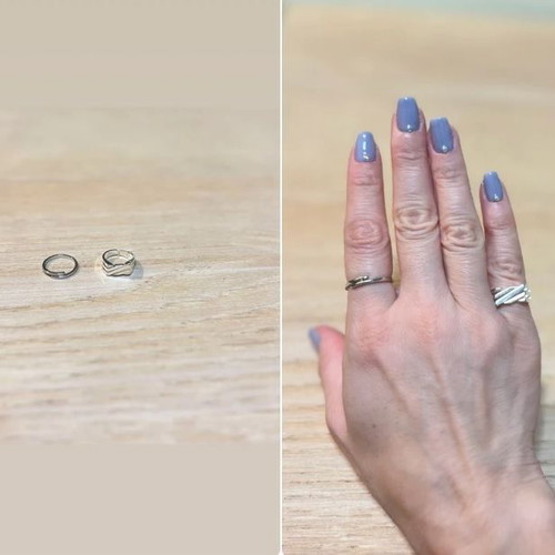 Silver rings set like new