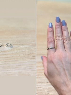 Silver rings set like new