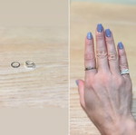 Silver rings set like new