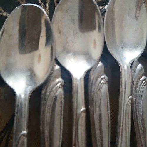 Silver plated 800 teaspoons set of 12 like new