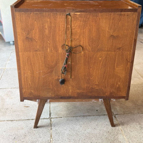 Vintage bar furniture used with internal lighting and lock