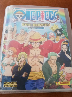 Panini One Piece album new, complete with 225 trading cards