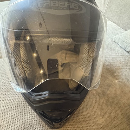 Caberg Stunt Blade full face helmet with sun visor, used, black matt, size M