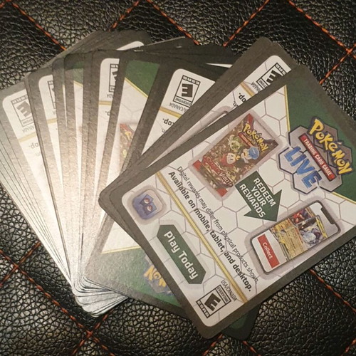 Pokemon codes like new, pack of 20 for online TCG