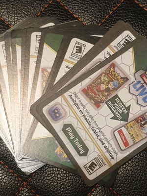 Pokemon codes like new, pack of 20 for online TCG
