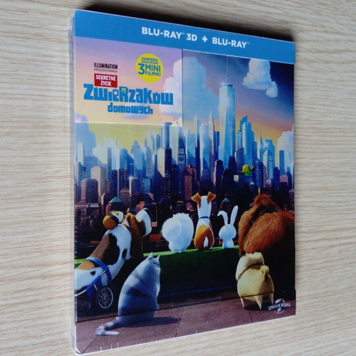 The Secret Life of Pets Steelbook Edition Blu-Ray 3D and 2D new, dubbed