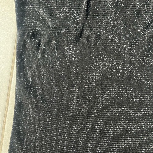 Transparent top with silver thread like new, size S
