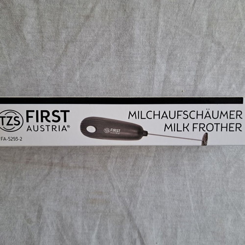 First Austria milk frother new, black