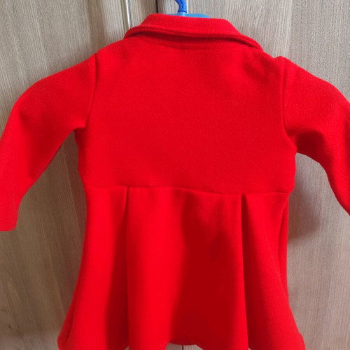 Children's set dress/coat like new, red, size 2-3 years