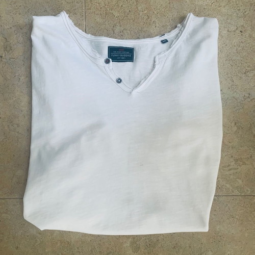 Funky Buddha T-shirt new, white, XXL