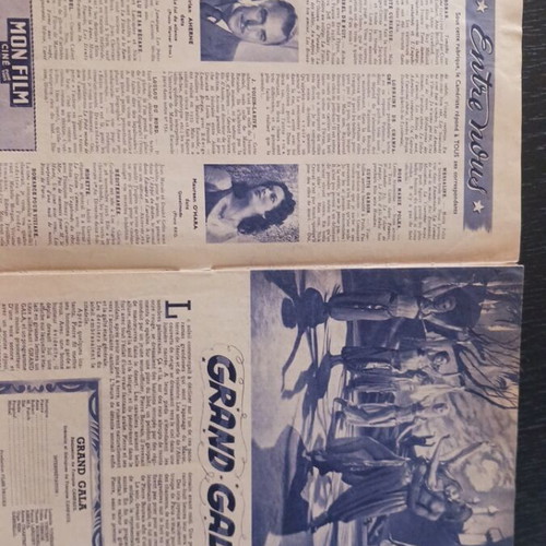 Mon Film Grand Gala magazine used, October 1953