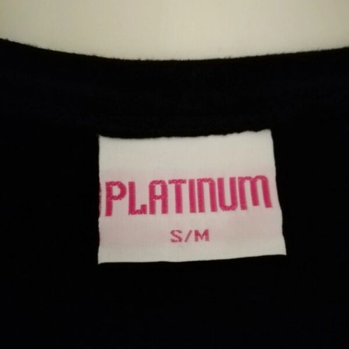 Platinum dress with appliqué designs like new, colorful
