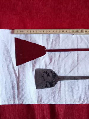 Antique two Magyrikis utensils used, scrapers 1930-1960 collectible