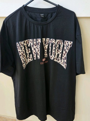 Shein short-sleeve black blouse like new size S