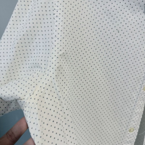Zara men's white shirt with pattern like new, size L