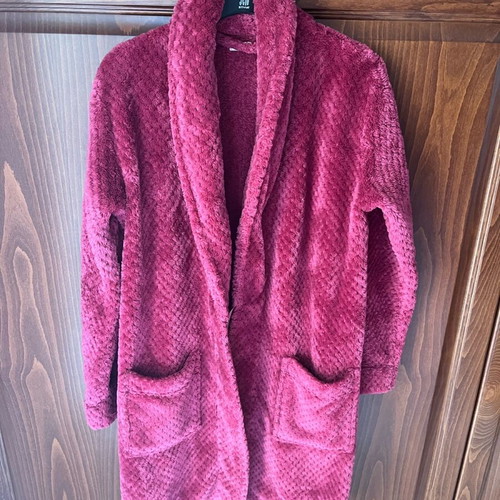 Oysho women's warm robe pink like new, size S
